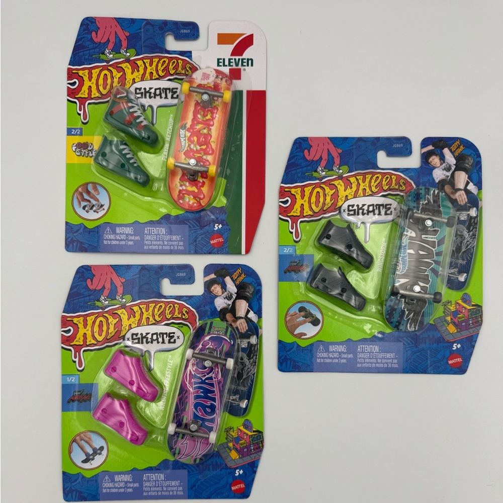 Hot Wheels Skate Tony Hawk 7 Eleven Exclusive‎ Lot Sealed